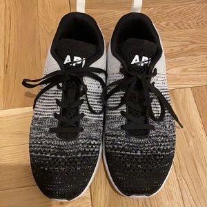 Black and White APL Techloom Pro Sneakers